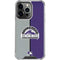 MLB Colorado Rockies Split iPhone 16 Pro Clear Case